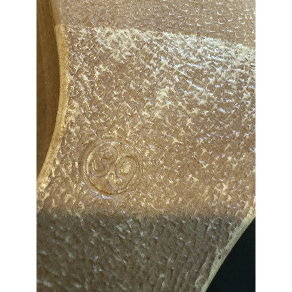 Penelope Chilvers Patent Leather Wedge Clogs Cream Anthropologie 39 8/8.5 $225